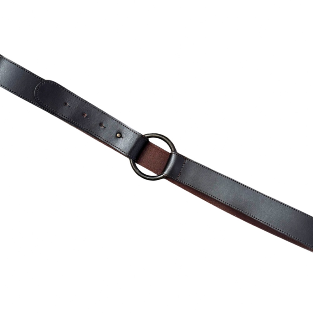 NY&Co Leather Belt Brown/Black - Made in Italy - Size Large 40-42” Waist‎
